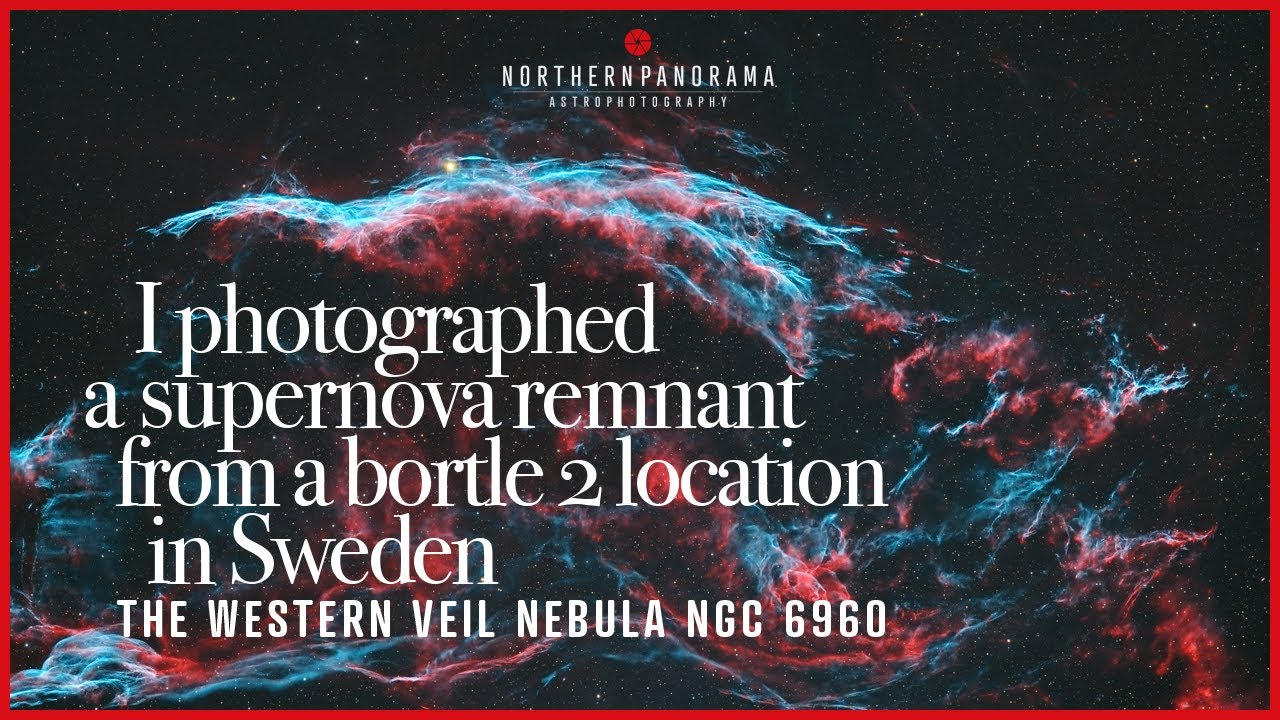 I photographed A Supernova remnant from a Bortle 2 location in Sweden