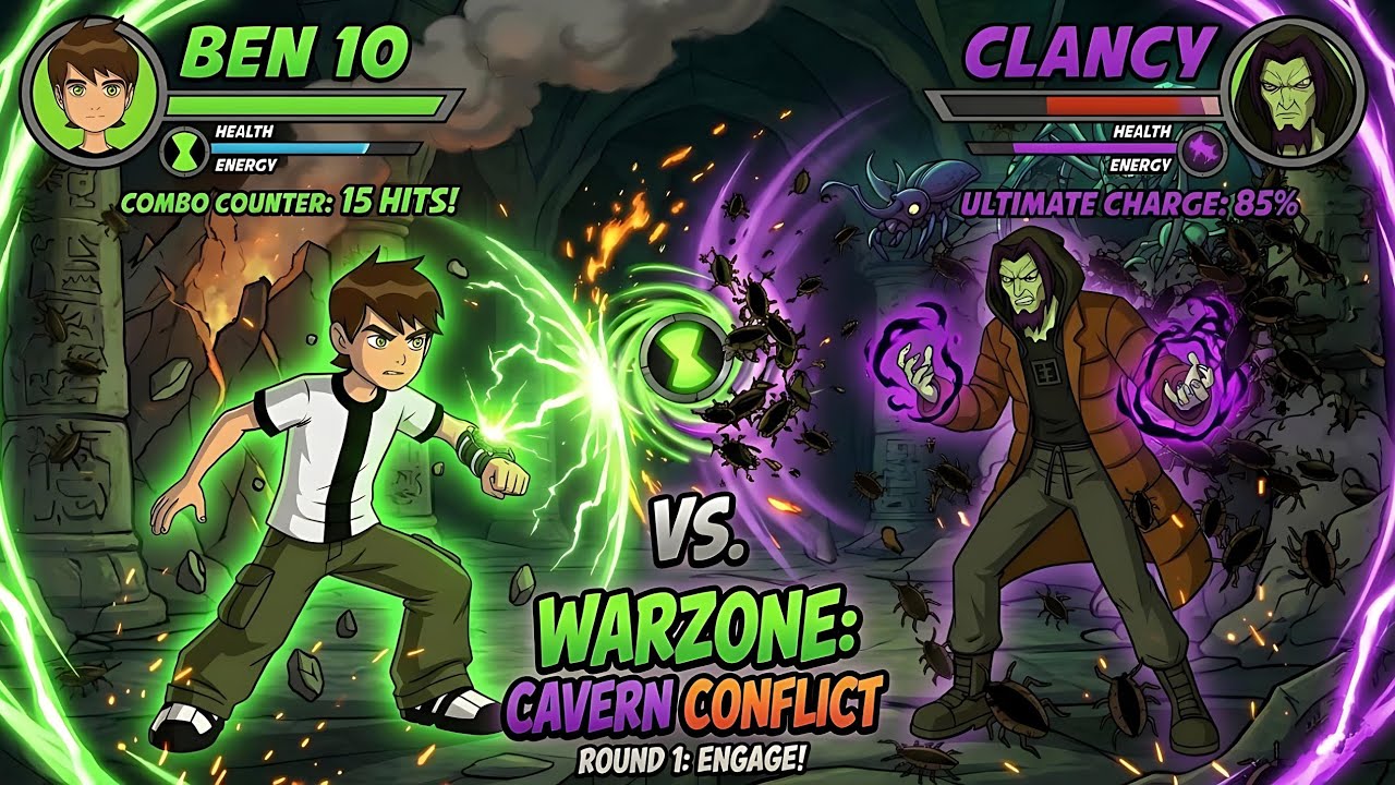 BEN 10 vs CLANCY 🐜 Bayou Boss Fight | Protector of Earth Gameplay #ben10 