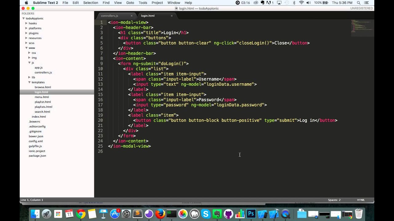 UIT Startup Immersion - Ionic - Logging in via Passport Local Login