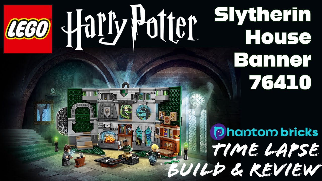 LEGO Harry Potter - Slyterhin House Banner 76410 Time Lapse Build & Review