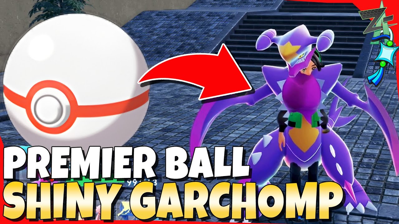Shiny Mega Garchomp Caught In Premier Ball! Shiny Living Dex 130 in Pokemon Legends ZA