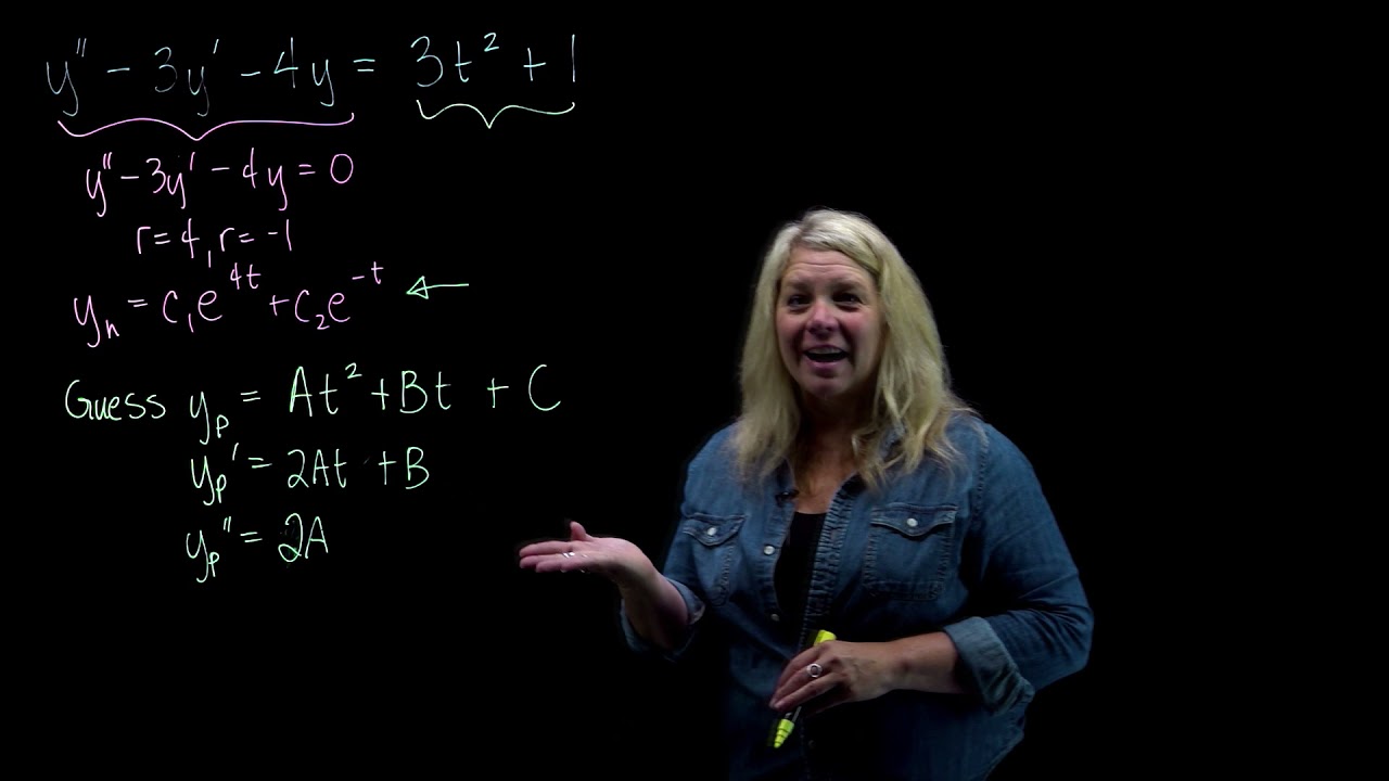 Undetermined Coefficients with Polynomial Function