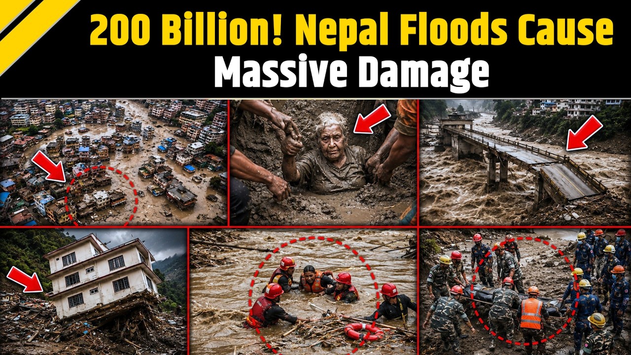 Nepal Flood Shocking Damage: 200 Billion Plus Already! Nepal Flash Floods Cause Colossal Damage