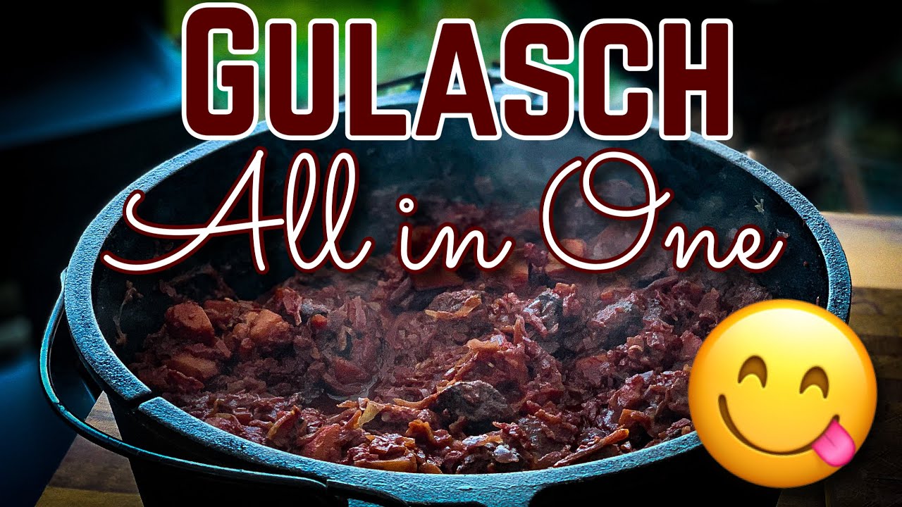 One Pot Gulasch mit Rotkraut aus dem Dutch Oven - Alles aus einem Topf! #Dutchoven #Rezpetidee