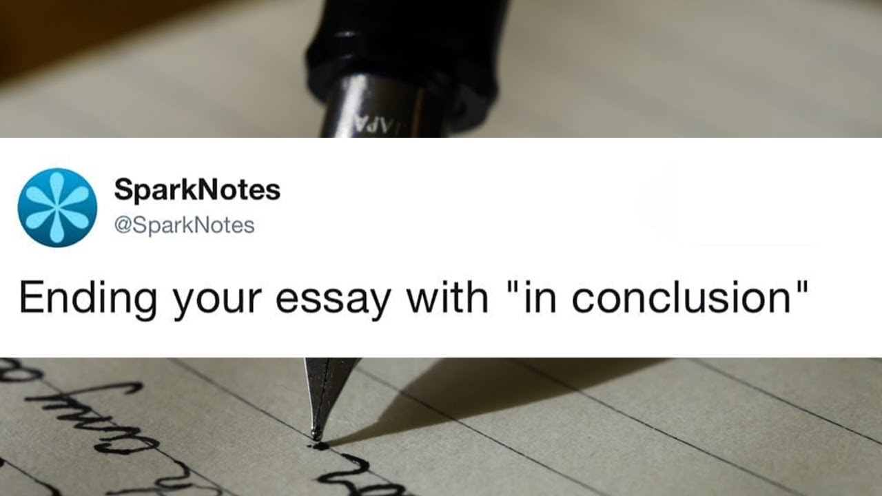 Ending your essay with 