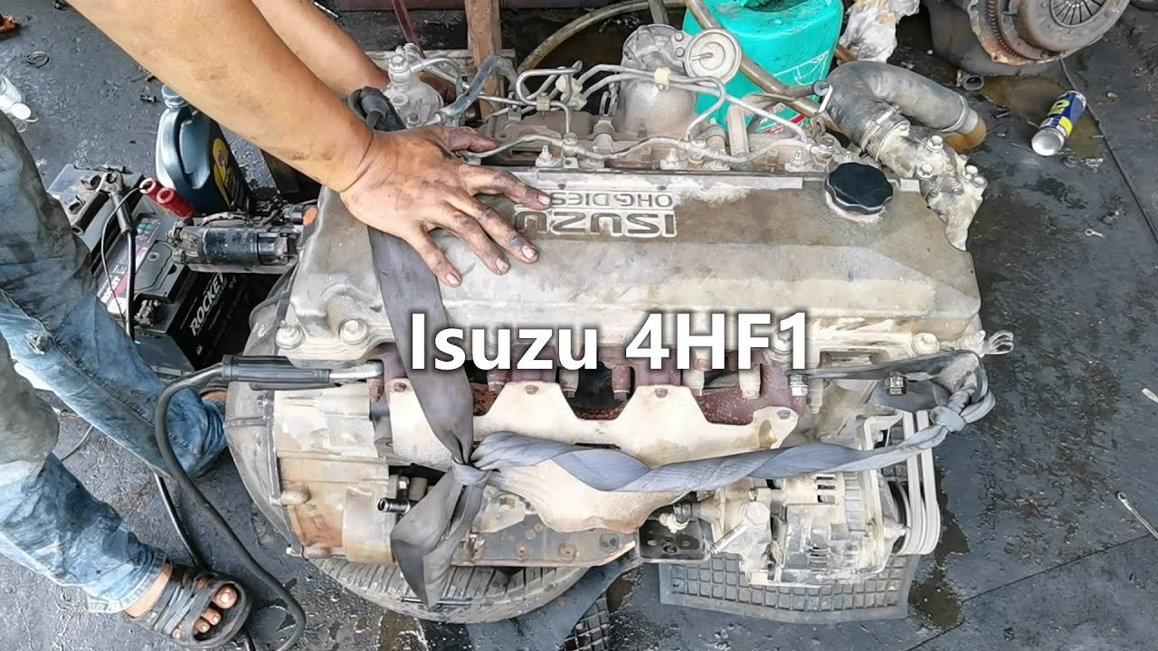 Isuzu NPR71 4HF1 4.3-liter Diesel Engine Start Up