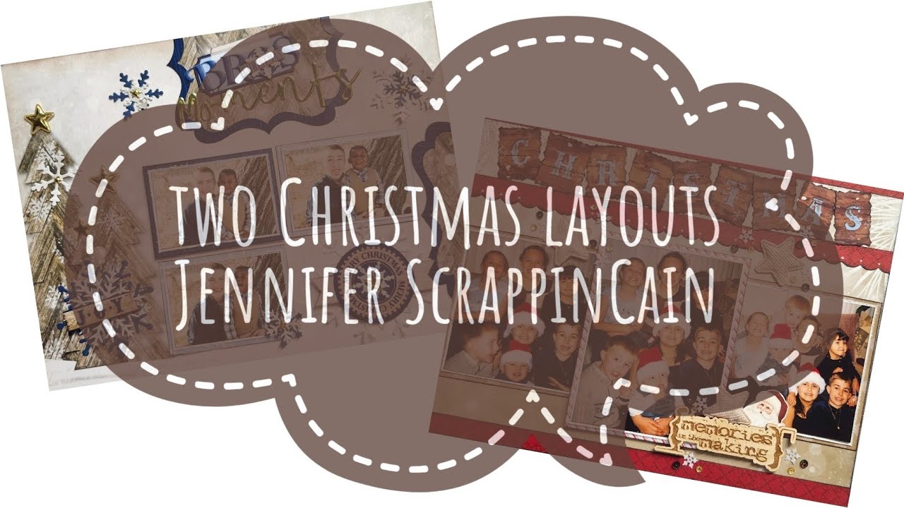 Two Christmas Layouts | Bo Bunny | 11x8 1/2