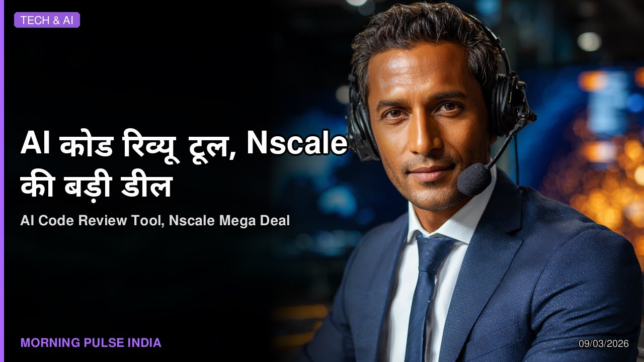 AI कोड रिव्यू टूल, Nscale की बड़ी डील | AI Code Review Tool, Nscale Mega Deal | March 09, 2026