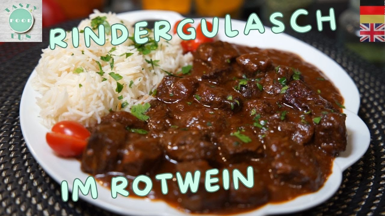 Perfektes Rinder Gulasch in Rotwein selber machen| Zartes & W&uuml;rziges Rindergulasch Rezept|Goulash 97