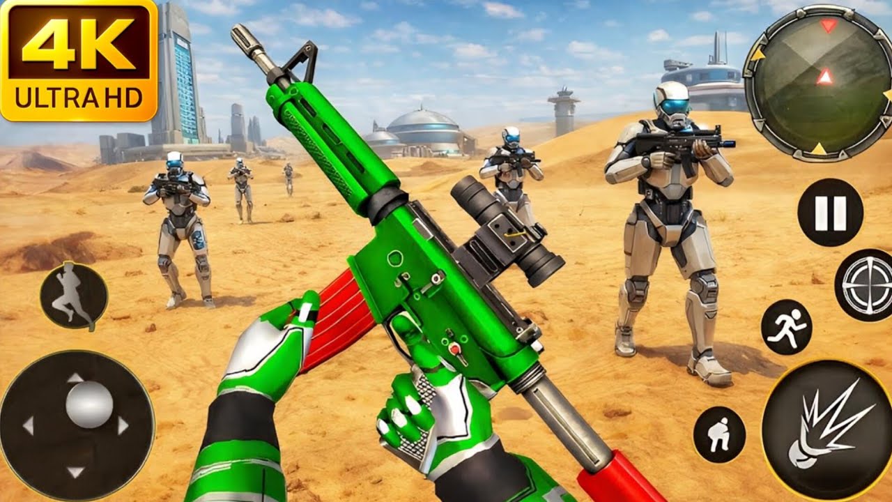 FPS Robot Shooting 🔥 Career Mode Level 41–45 | Epic Battle Gameplay