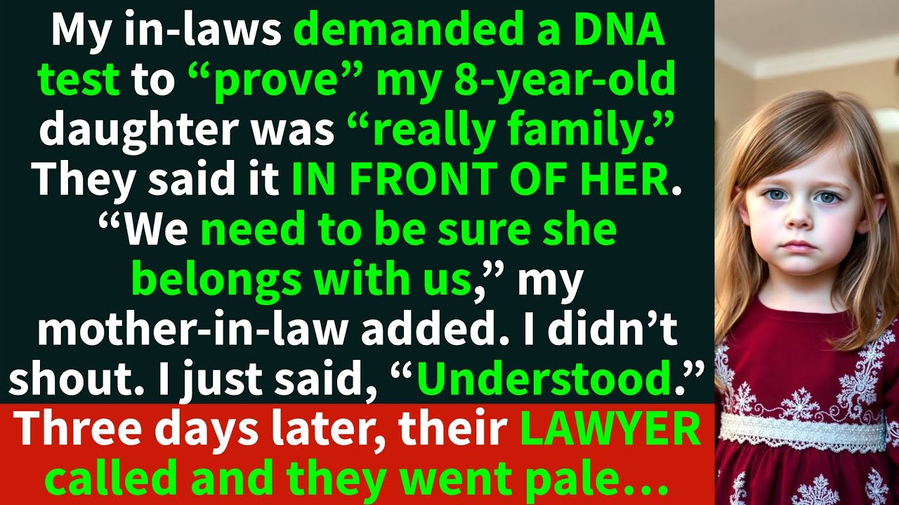 My in-laws demanded a DNA test at Christmas and said it right in front of my 8-year-old…