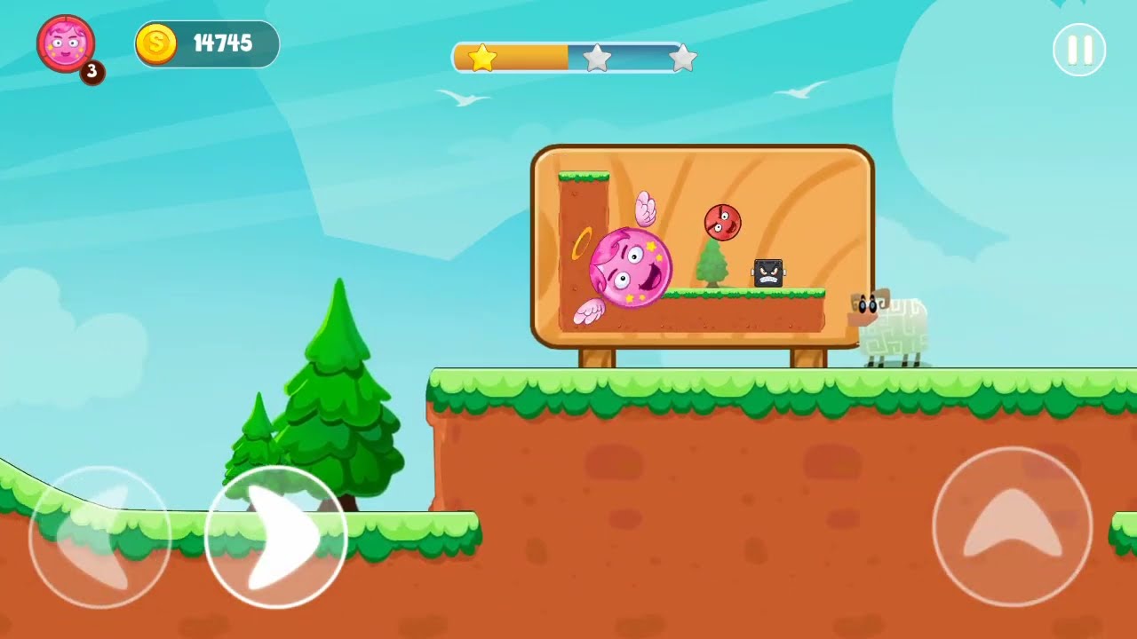 COLOR Ball Adventure - Fun Ball | Level #1 (Gameplay with Little Angel Ball) - Can fly in the future