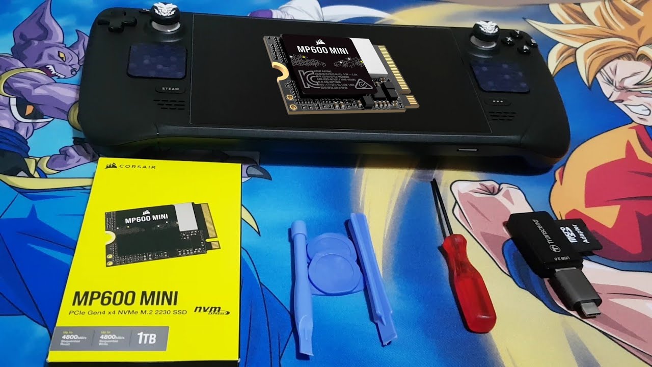 Upgrading Steam Deck 64GB Model Storage to 1TB Corsair M.2 2230 NVME SSD