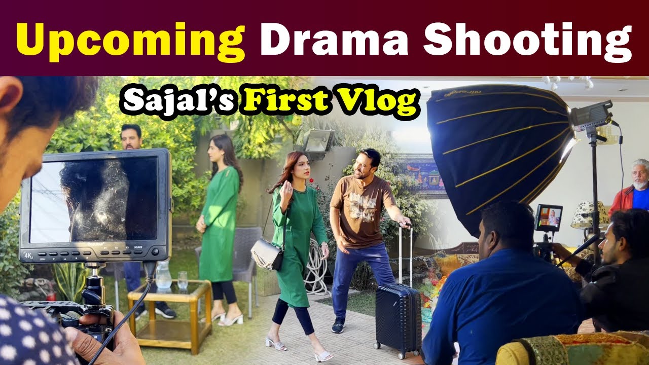 Sajal Malik First Vlog | Sajjal Malik Upcoming Drama Shooting | On Set