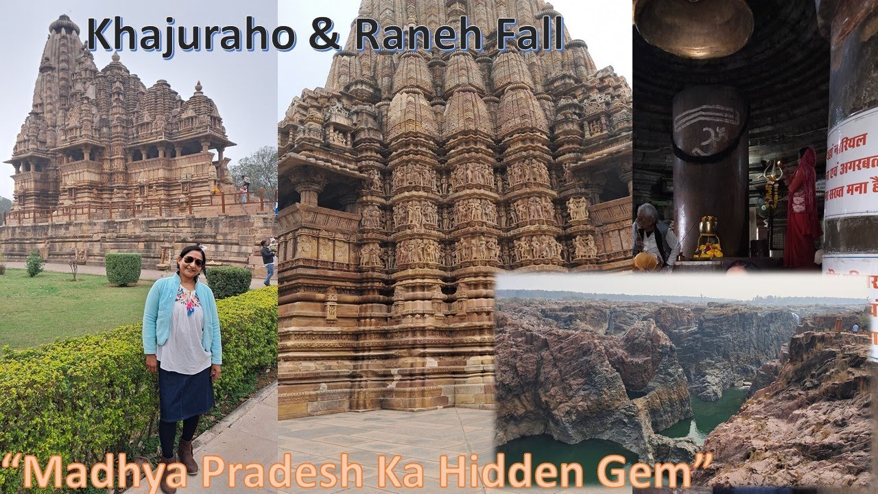 Top Tourist Attractions in Khajuraho, Raneh Falls- Madhya Pradesh, UNESCO-listed temples