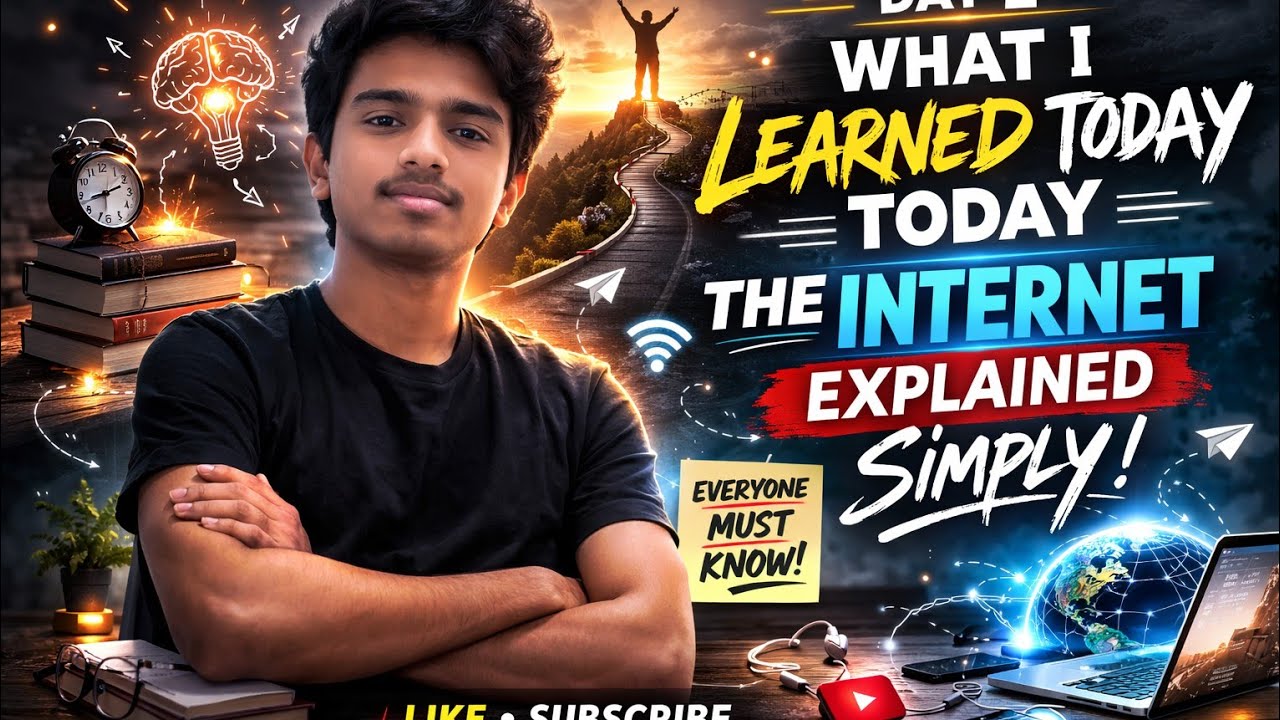 Day 2 — What I Learned Today: How the Internet Actually Works (Explained Simply)