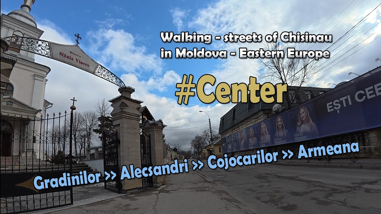 Gradinilor Alecsandri Cojocarilor Armeana #walking #mims 280 #Chisinau #Moldova February 25 2026