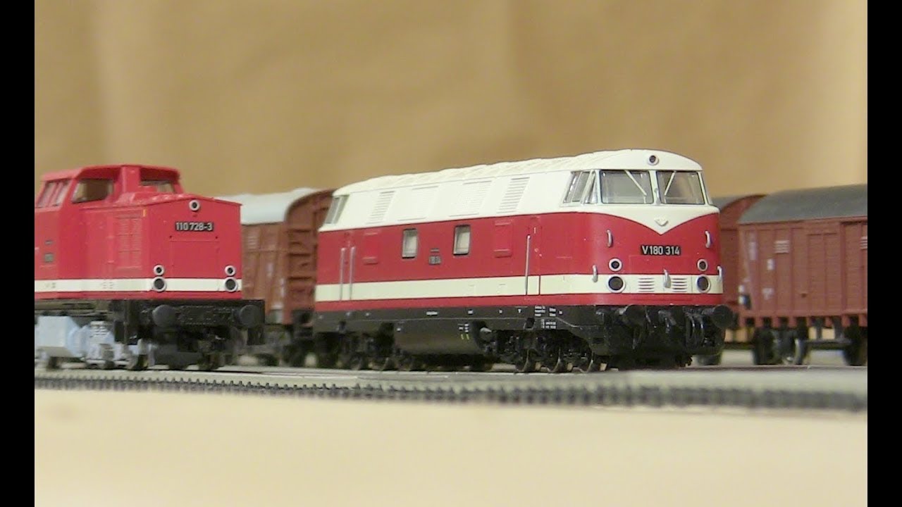 TT scale model trains 030: DR V180 and BR110 from Tillig