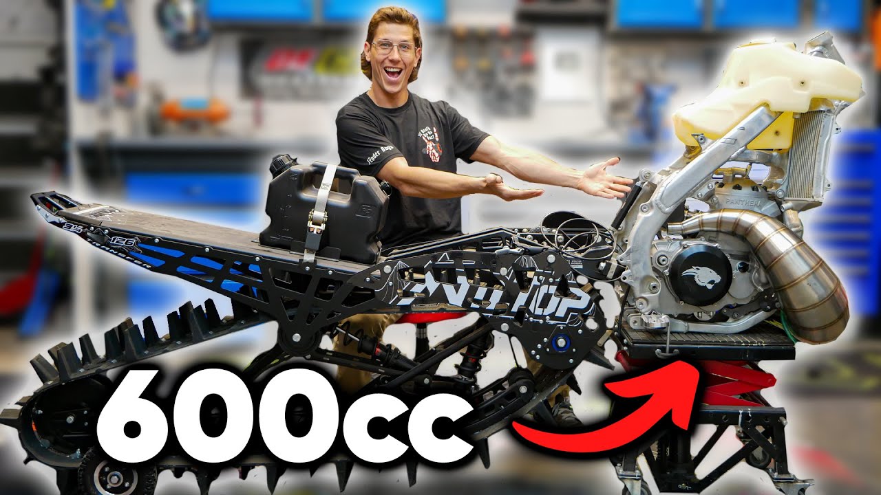 The 600cc 2 Stroke Snow Bike Build is Underway!