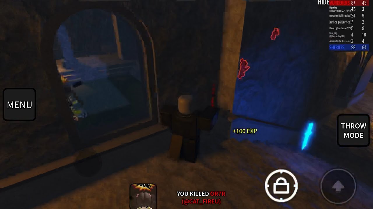 Roblox Murderers Vs Sheriffs | 73 Kills In Temple | Murderer