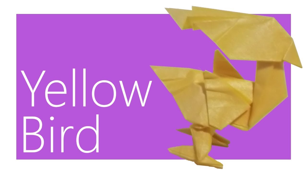 The Yellow Bird Origami Tutorial (Satoshi Kamiya)