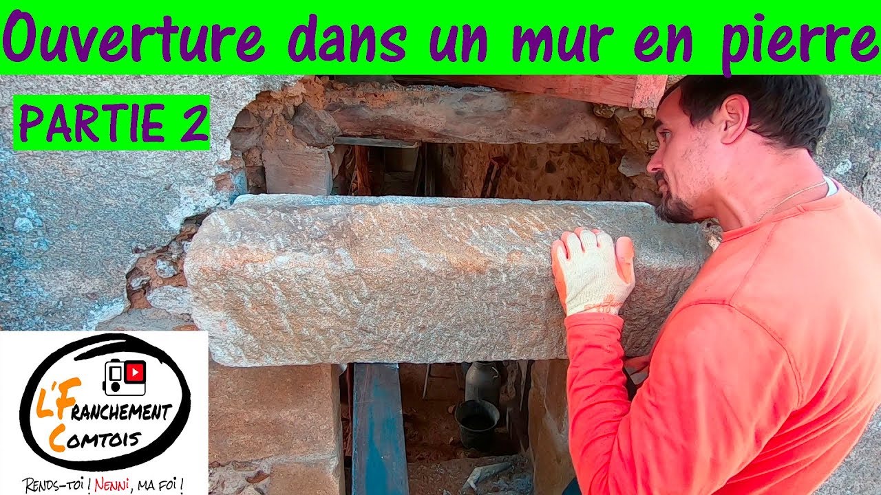 3g. RENOVATION! Création d'une fenêtre dans un mur en pierre!