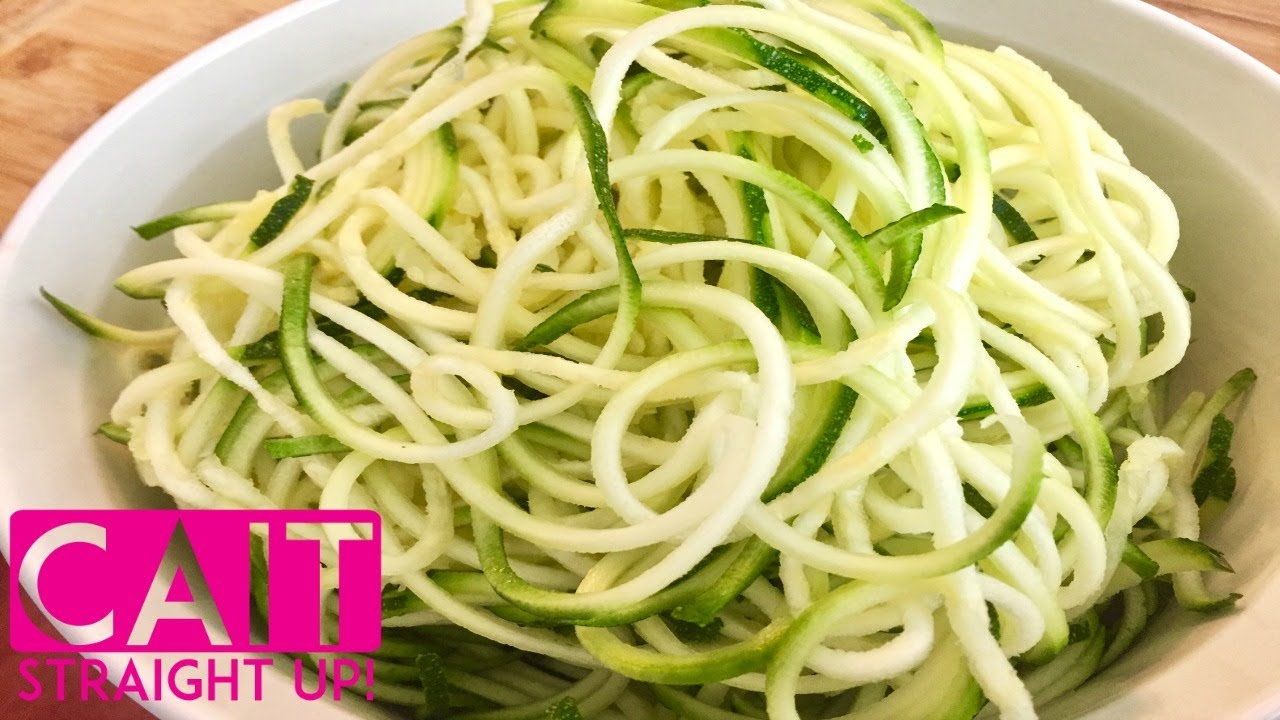 How To Make Zoodles With A Veggie Bullet | Cait Straight Up