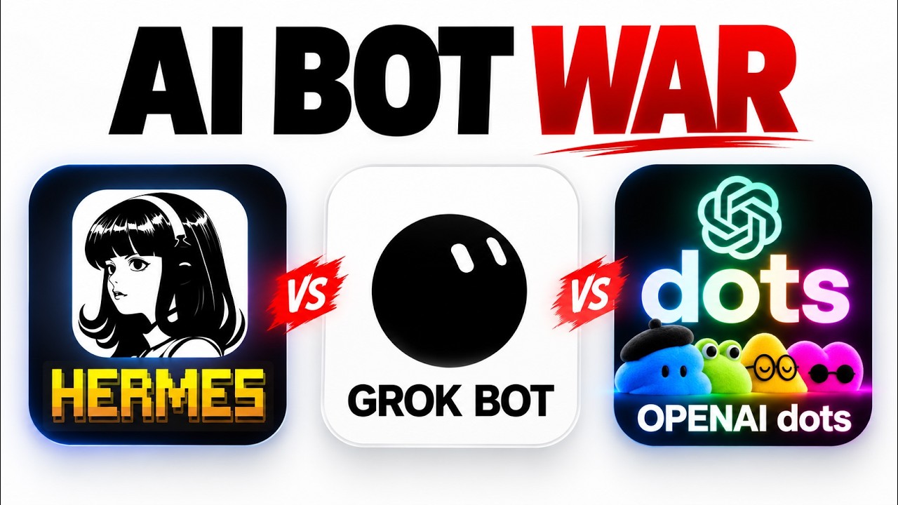 GrokBot против Dots против Hermes Agent: кто победит?