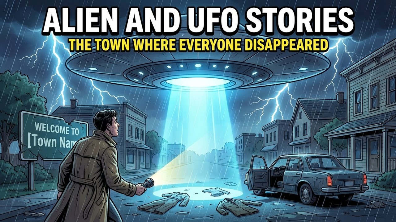 The Town Where Everyone Disappeared... | UFO & Alien Encounter Stories | Black Screen + Rain