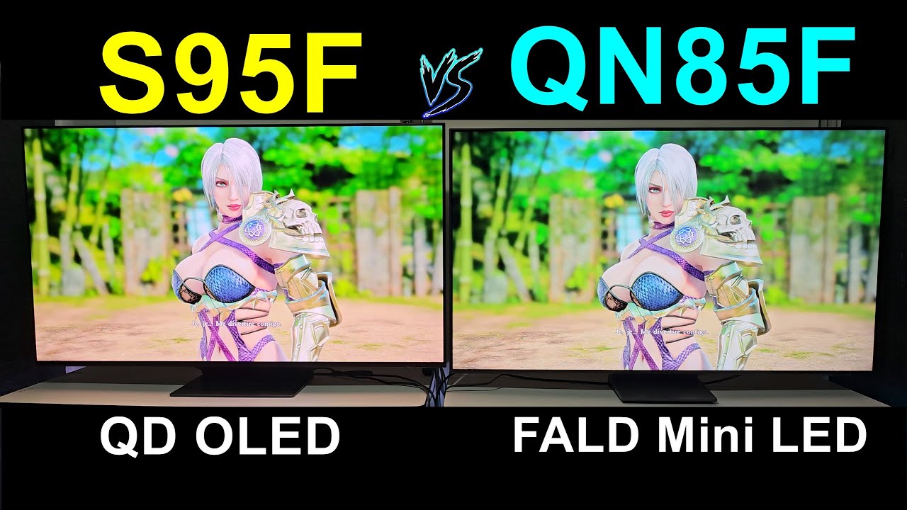 Smart TV SAMSUNG S95F против QN85F / QD OLED против MINI LED / 4K 144 Гц / 4K 165 Гц