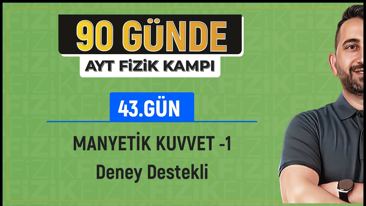 Manyetik Kuvvet Konu Anlatımı -1 | 2024 AYT Fizik kampı