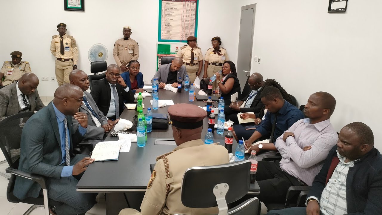 IOM MALAWI TEAM STUDY VISIT TO NIGERIA IMMIGRATION SERVICE, MMIA COMMAND, LAGOS.