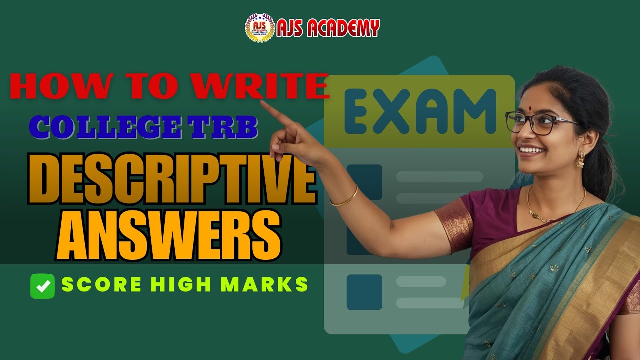 📑HOW TO WRITE COLLEGE TRB DESCRIPTIVE ANSWER 🎯