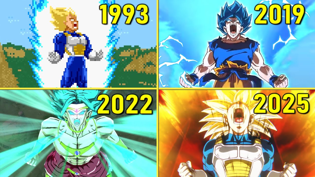 Evolution of SSJ Transformations 【超サイヤ人 変身シーン】