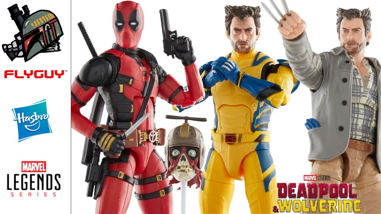 Обзоры фигурок Marvel Legends Deadpool & Wolverine: Дэдпул, Росомаха, Хэдпул от FLYGUYtoys