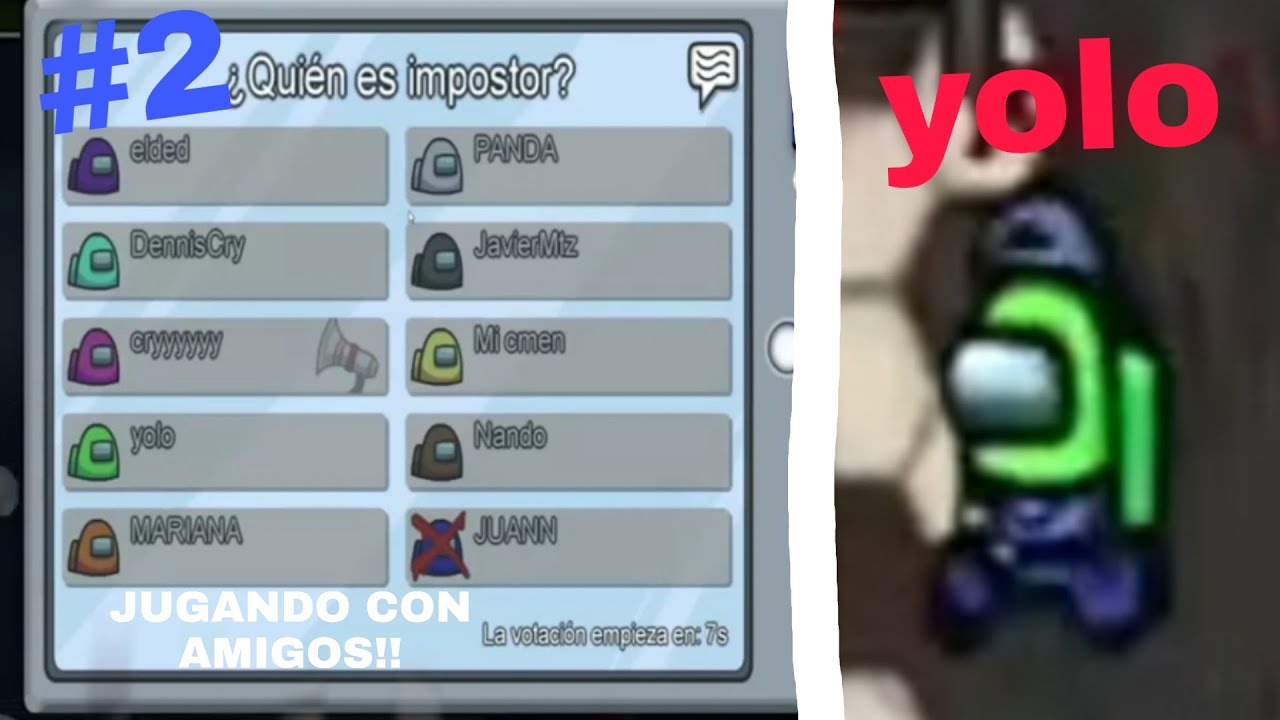 JUGANDO CON AMIGOS! | Yolo Aventuras Among Us #2 - Yolo Aventuras