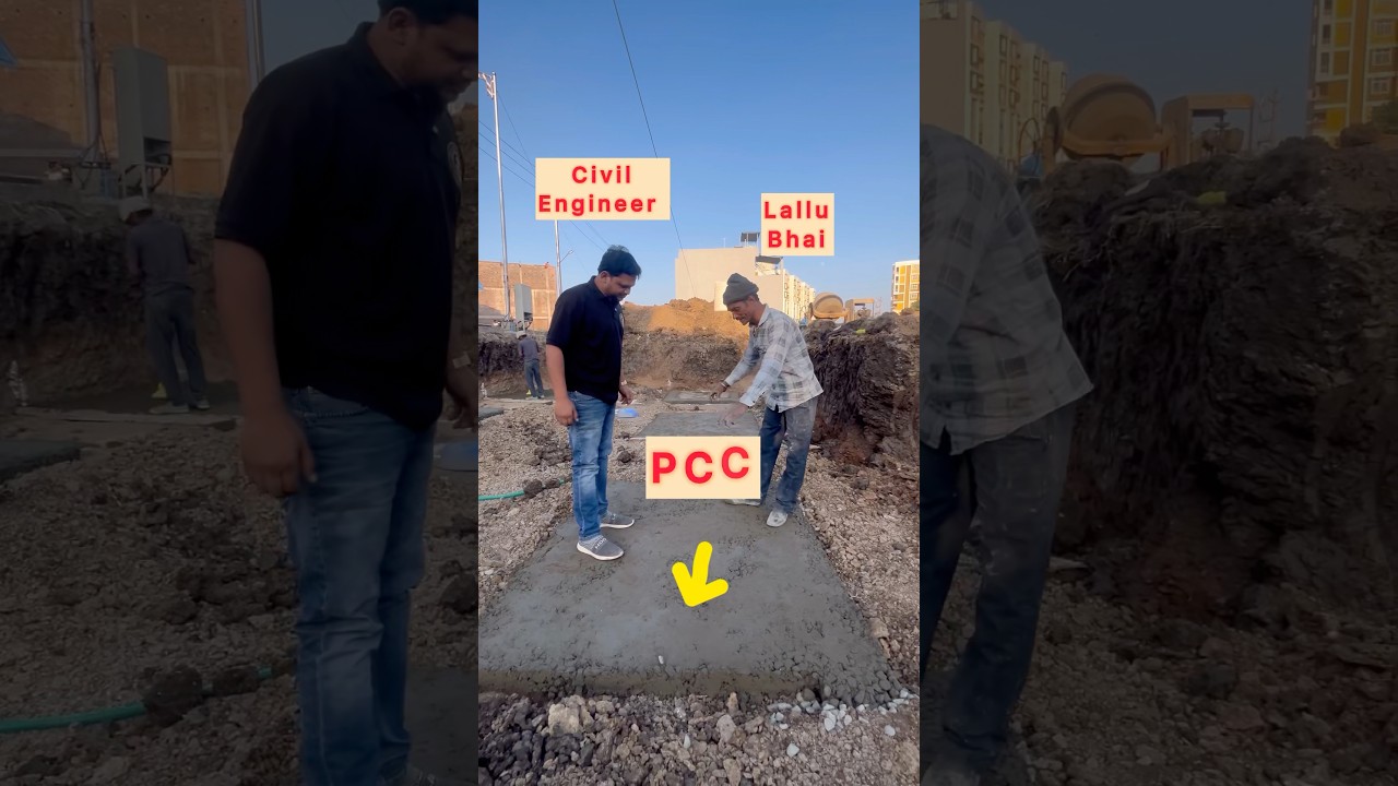 || मिस्त्री ने इंजीनियर को PCC के बारे में  बताया || 📚👷&zwj;♂️✅ #viral #civilengineer #shorts