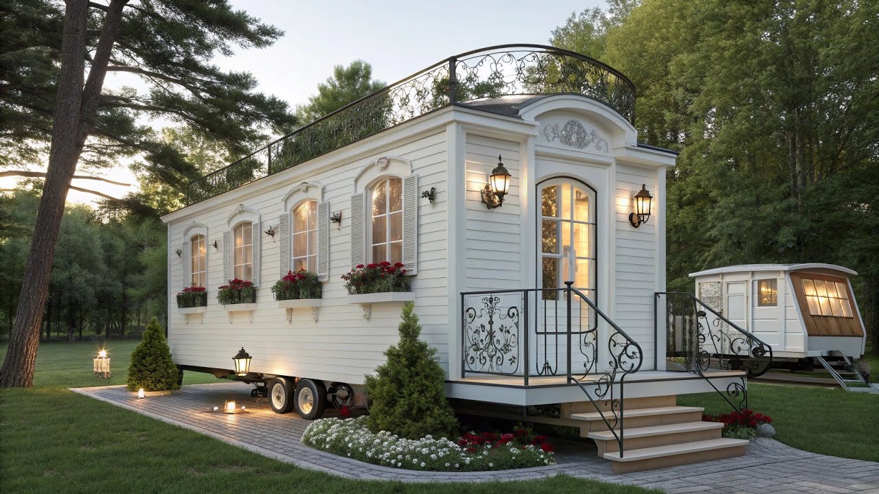 Inside a Stunning Luxury European Cottage | Elegant Tiny Mansion Tour | Dream Home Design