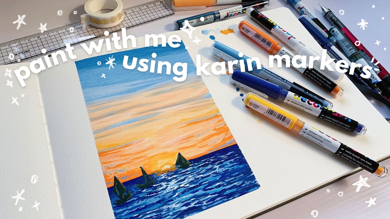 painting with karin pigment decobrush markers (master set)