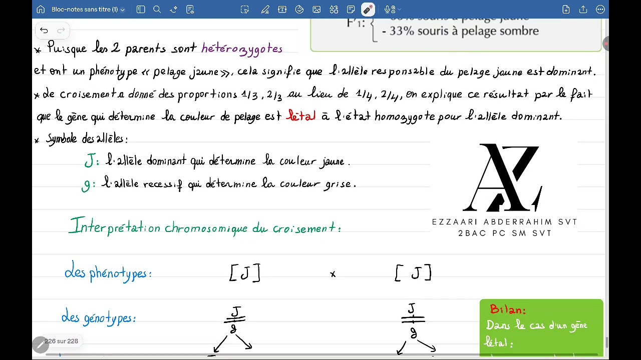 Cas de gène létal 