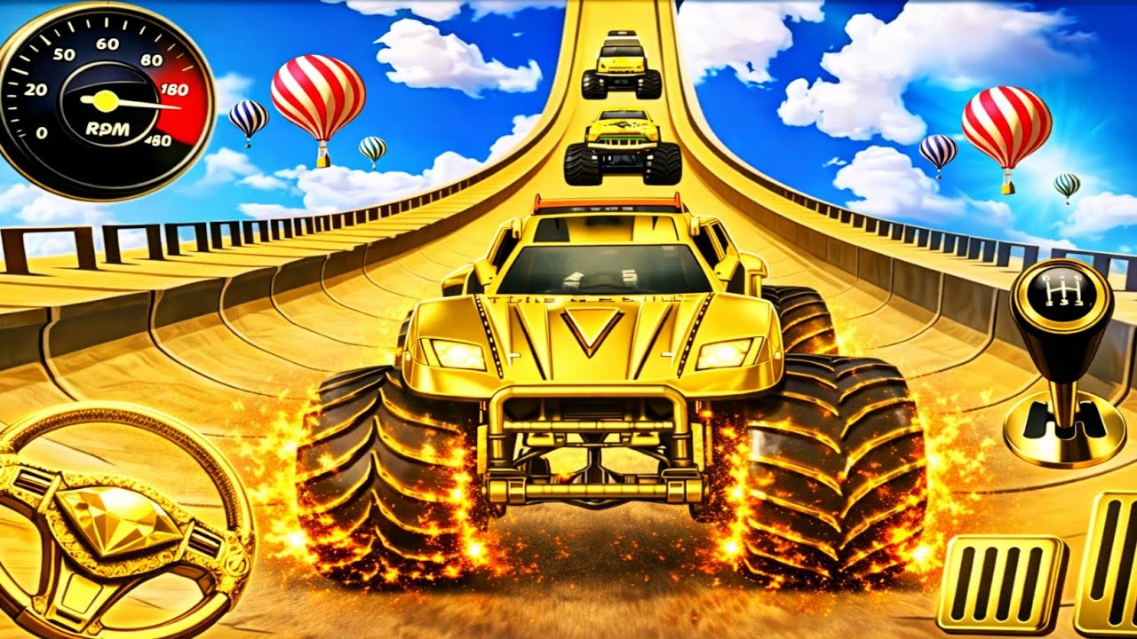 GT Monster Truck Racing Stunts || 4×4 Ultimate Car Stunt GT Racing ||Android Gameplay #18#monster 