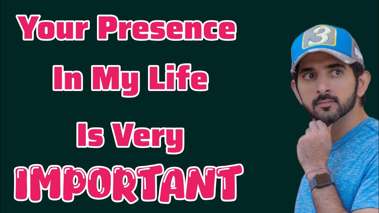 Your presence in my life is very | Sheikh Hamdan Fazza Poetry | Prince of Dubai | Fazza Poems