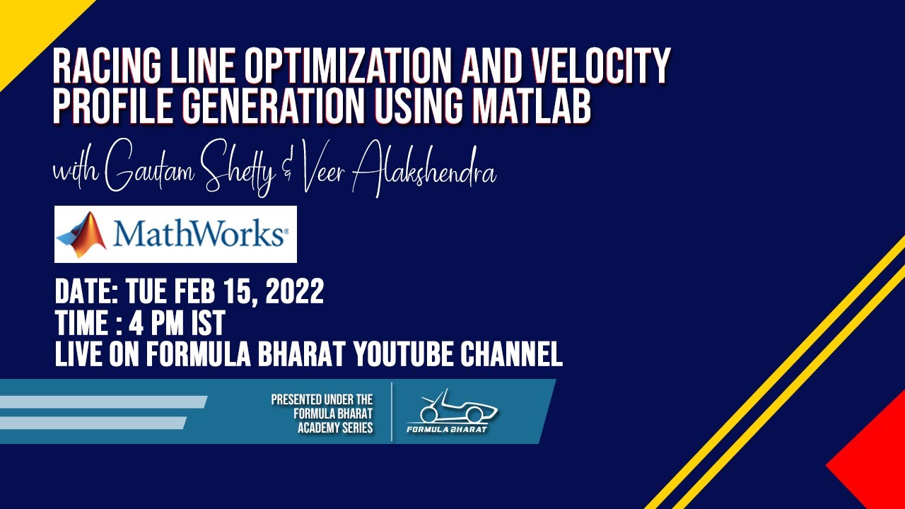 Racing Line Optimization and Velocity Profile Generation Using MATLAB