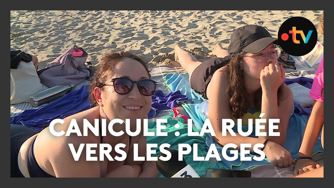 Canicule : les plages prises d'assaut apr&egrave;s 19h pour trouver un peu de fraicheur