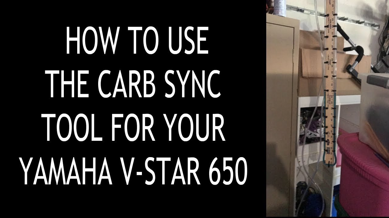 How to use the Carb Sync Tool on your Yamaha V-Star 650