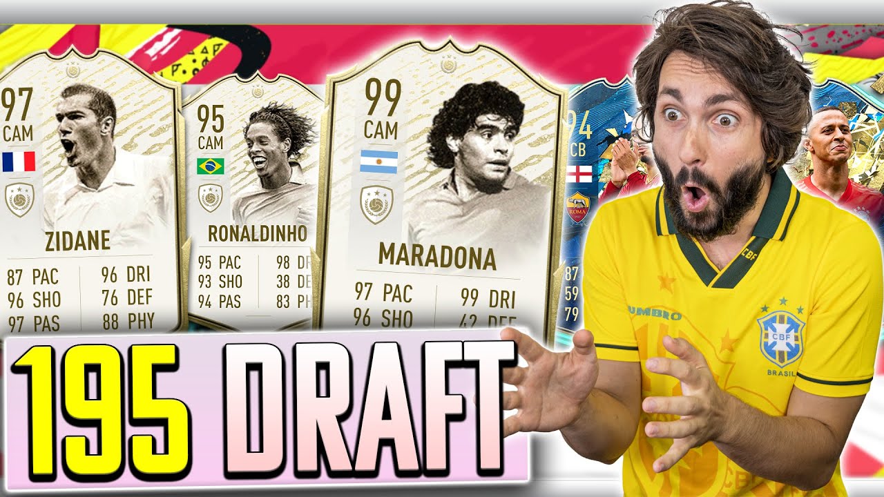 195 draft challenge sa MARADONOM, ZIDANEOM I RONALDINHOM! FIFA 20