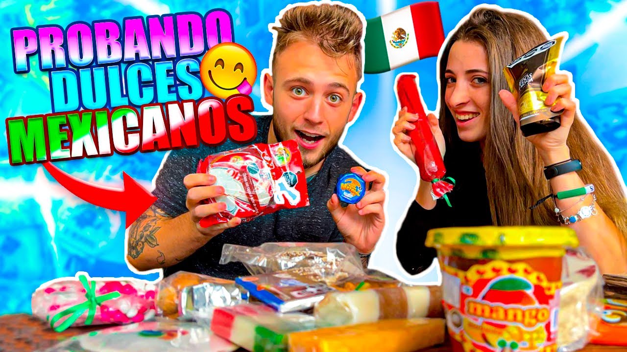 🇪🇸ESPAÑOLES PROBANDO DULCES MEXICANOS🇲🇽 por PRIMERA VEZ en MÉXICO!