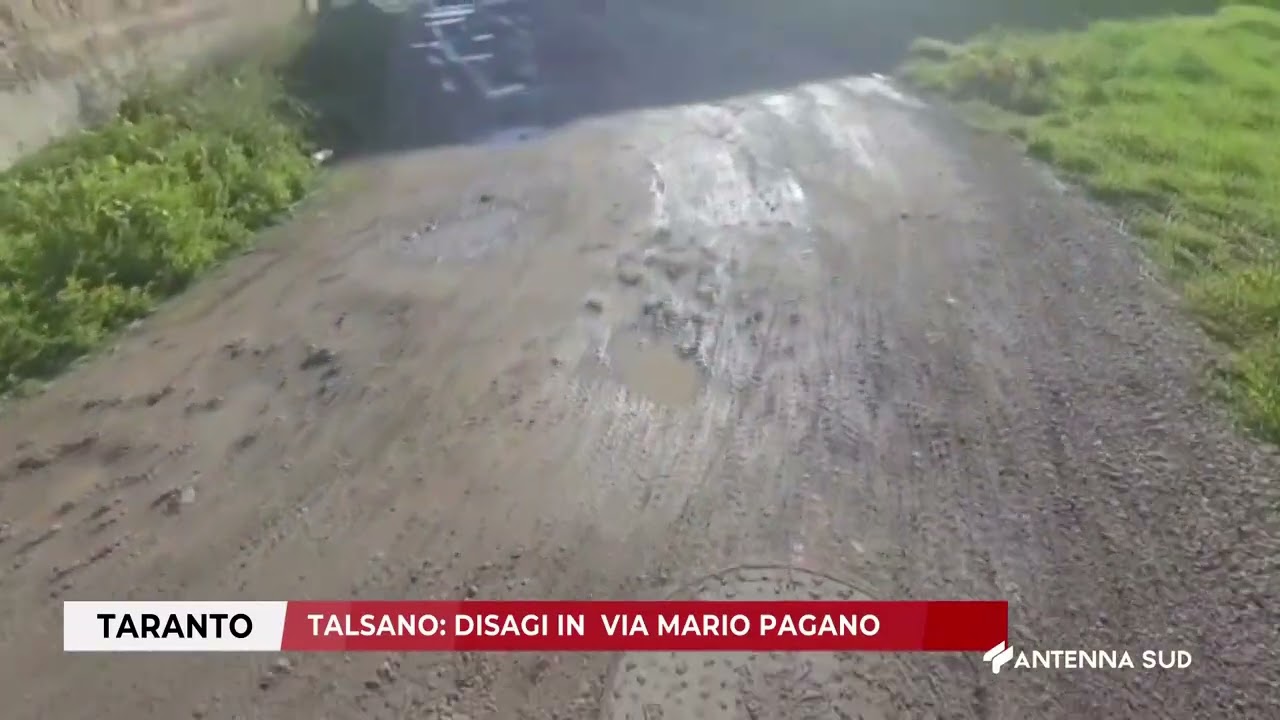 10 GENNAIO 2026 - TARANTO - TALSANO: DISAGI IN  VIA MARIO PAGANO