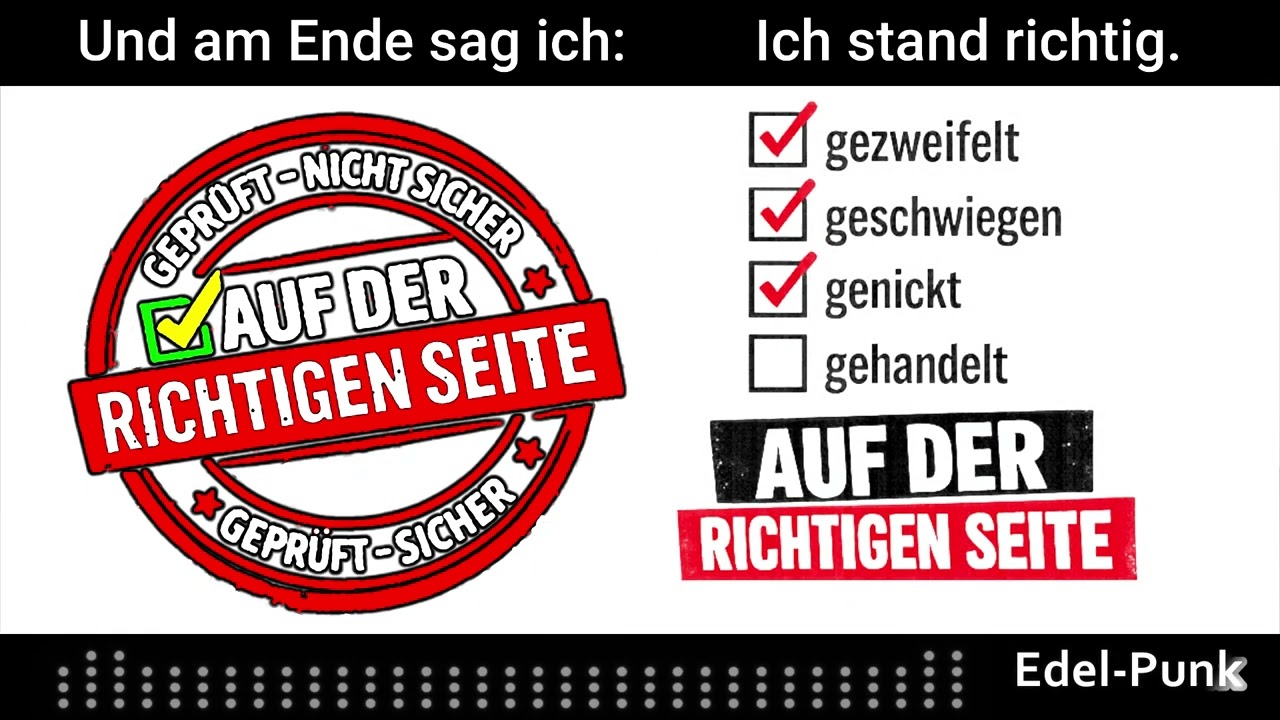 Auf der richtigen Seite   *Edel-Punk*