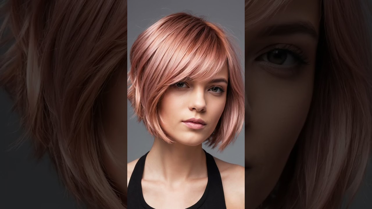 Rose gold hair colour ideas . #rose #rosegold #hair